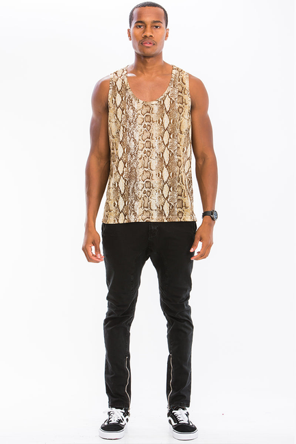 SNAKE PRINT TANK WEIV