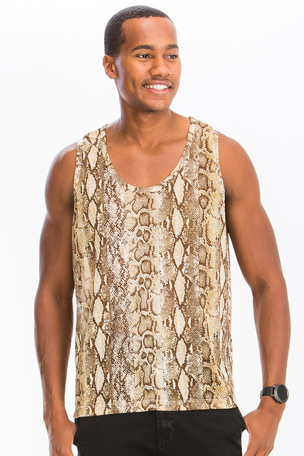 SNAKE PRINT TANK WEIV