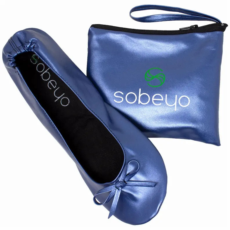 SOBEYO Foldable Ballet Flats Women's Travel Portable Comfortable Shoes SOBEYO