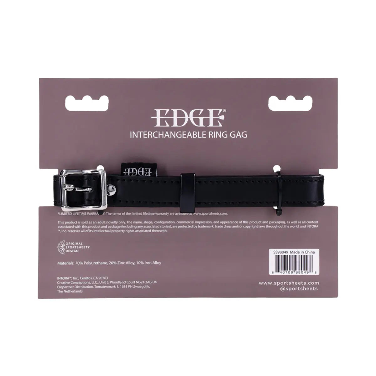 SS Edge Interchangeable Ring Gag Sportsheets