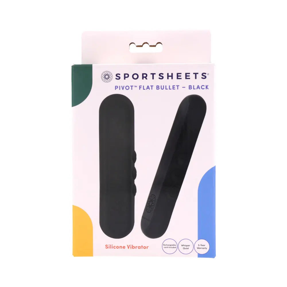 SS Pivot Flat Bullet Black Sportsheets