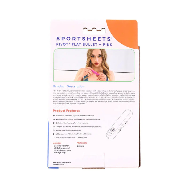 SS Pivot Flat Bullet Pink Sportsheets