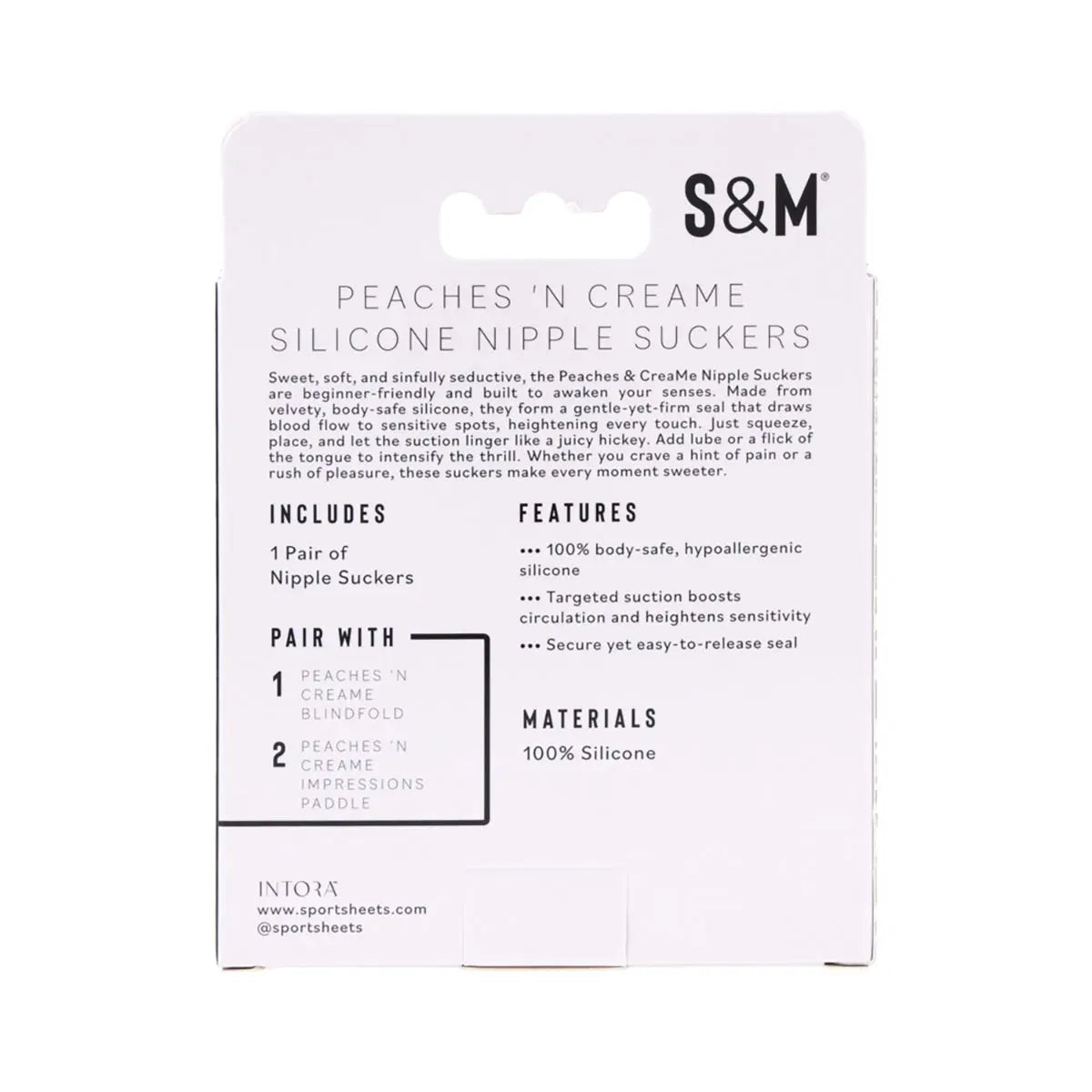 SS SM Peaches 'n CreaMe Sili NippSucker Sportsheets