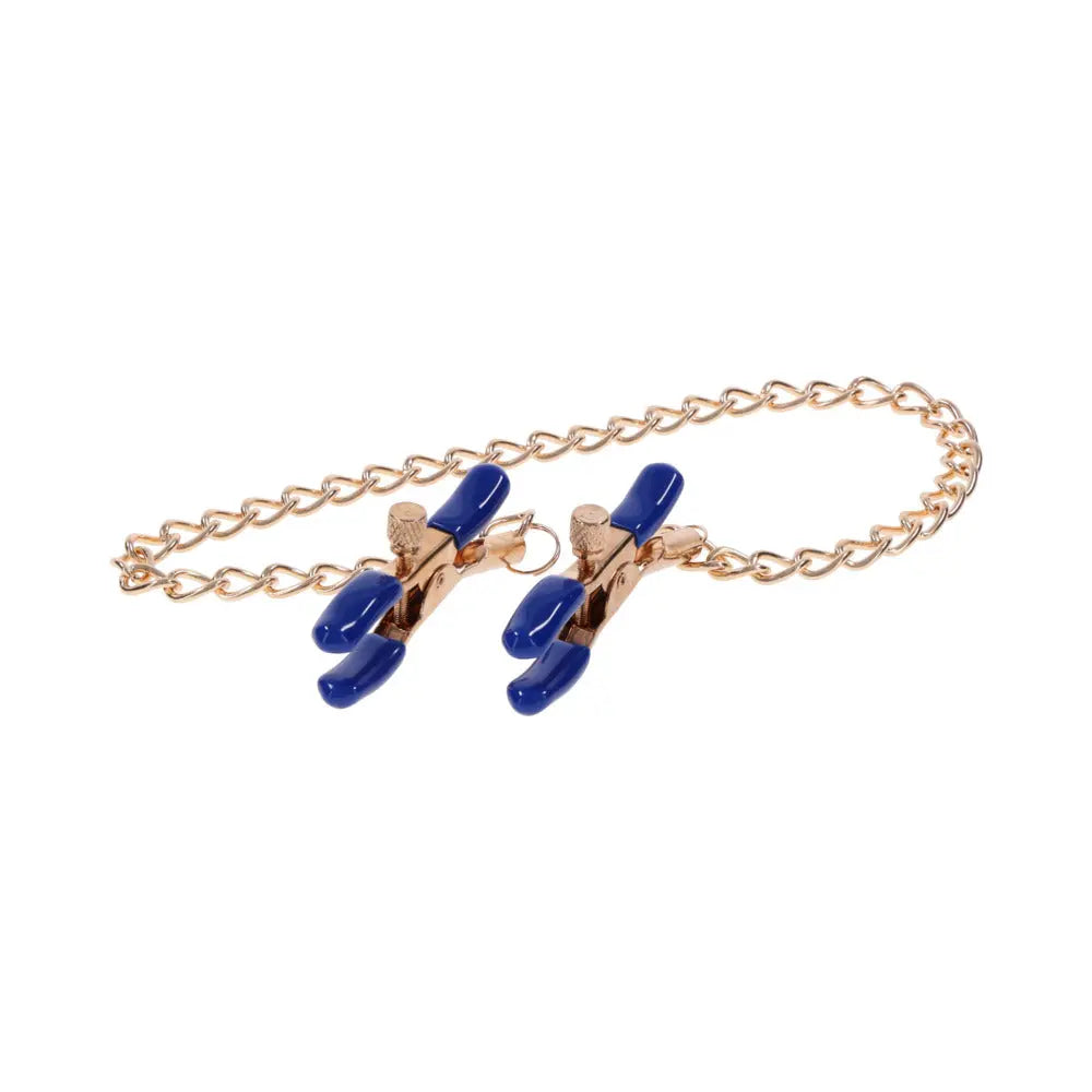 SS S&M Cougar Chained Nipple Clamps - GreatEagleInc