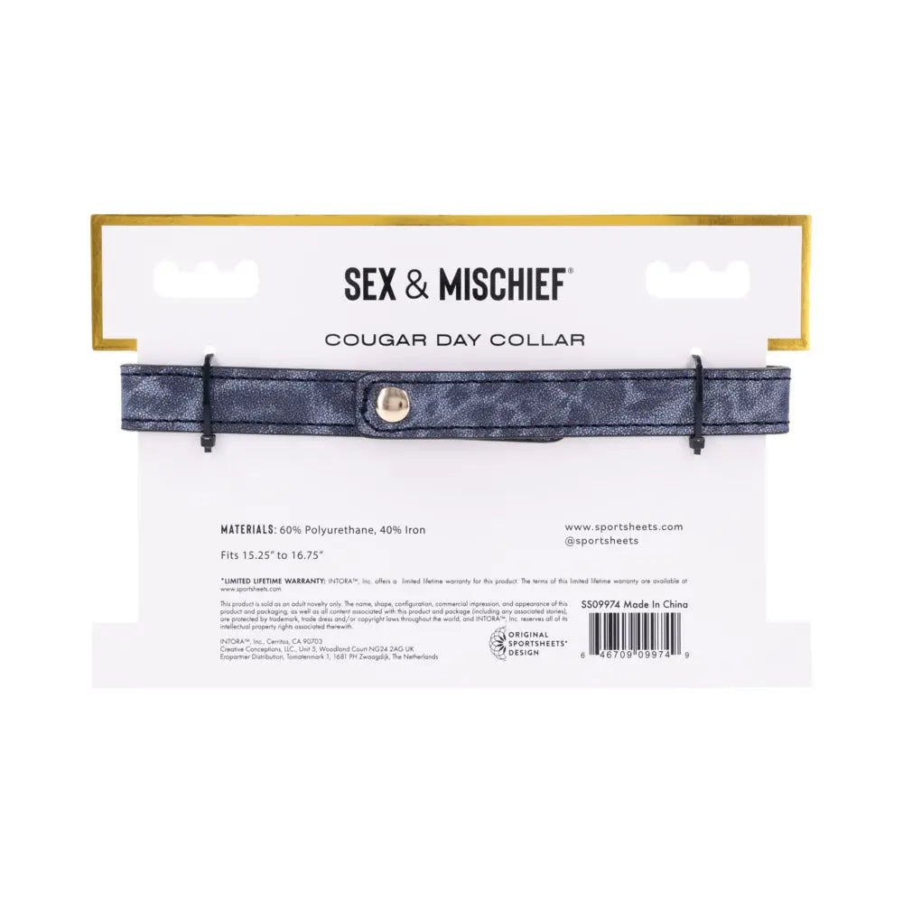 SS S&M Cougar Day Collar - GreatEagleInc