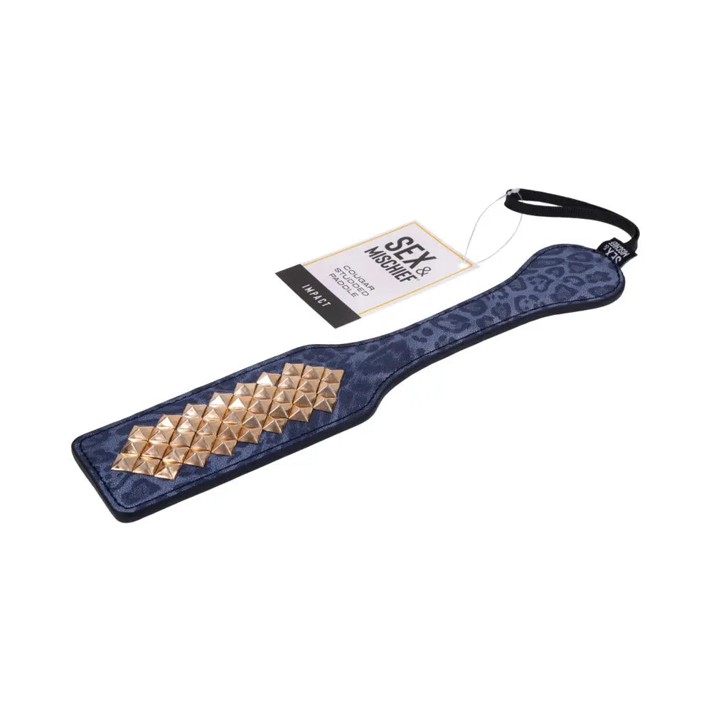SS S&M Cougar Studded Paddle - GreatEagleInc