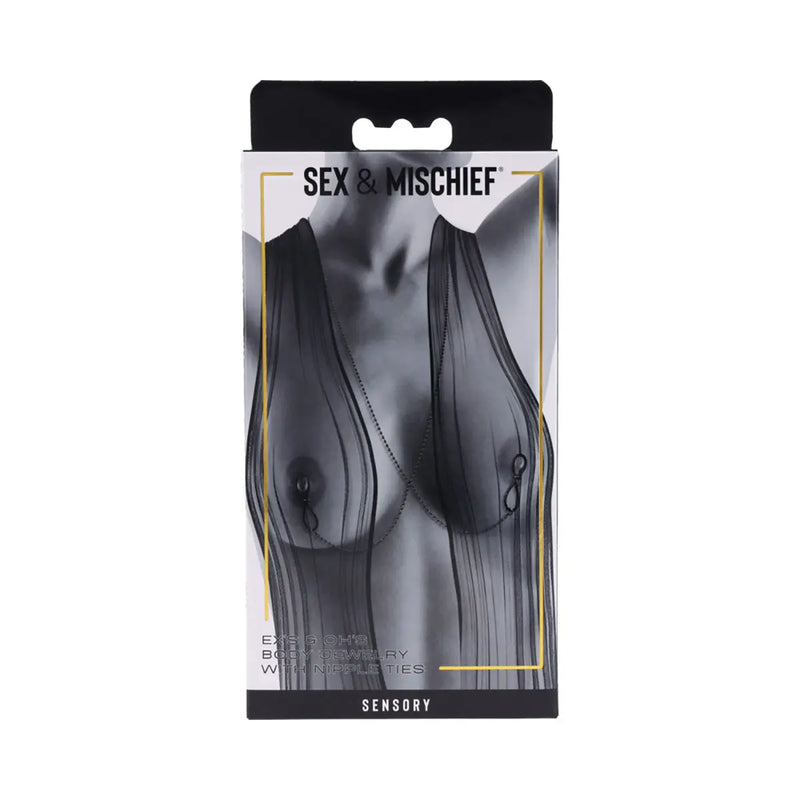 SS S&M Ex's & Oh's Body Jewelry NippTies Sportsheets