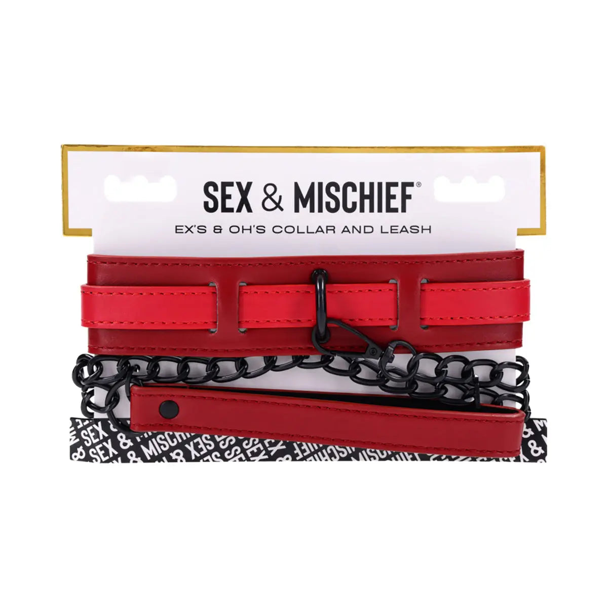 SS S&M Ex's & Oh's Collar and Leash Sportsheets