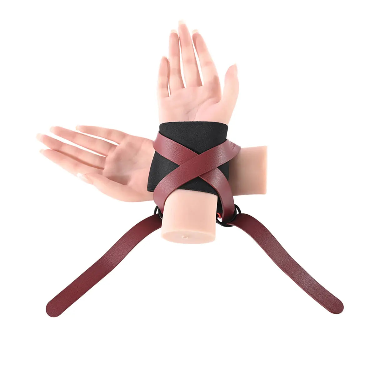 SS S&M Ex's & Oh's Cross Cuffs Sportsheets