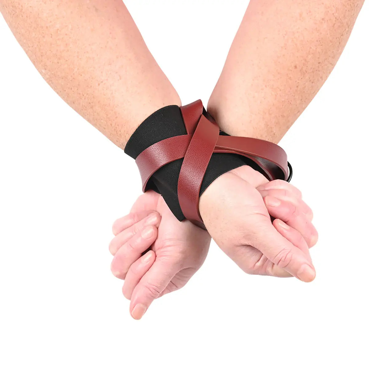 SS S&M Ex's & Oh's Cross Cuffs Sportsheets
