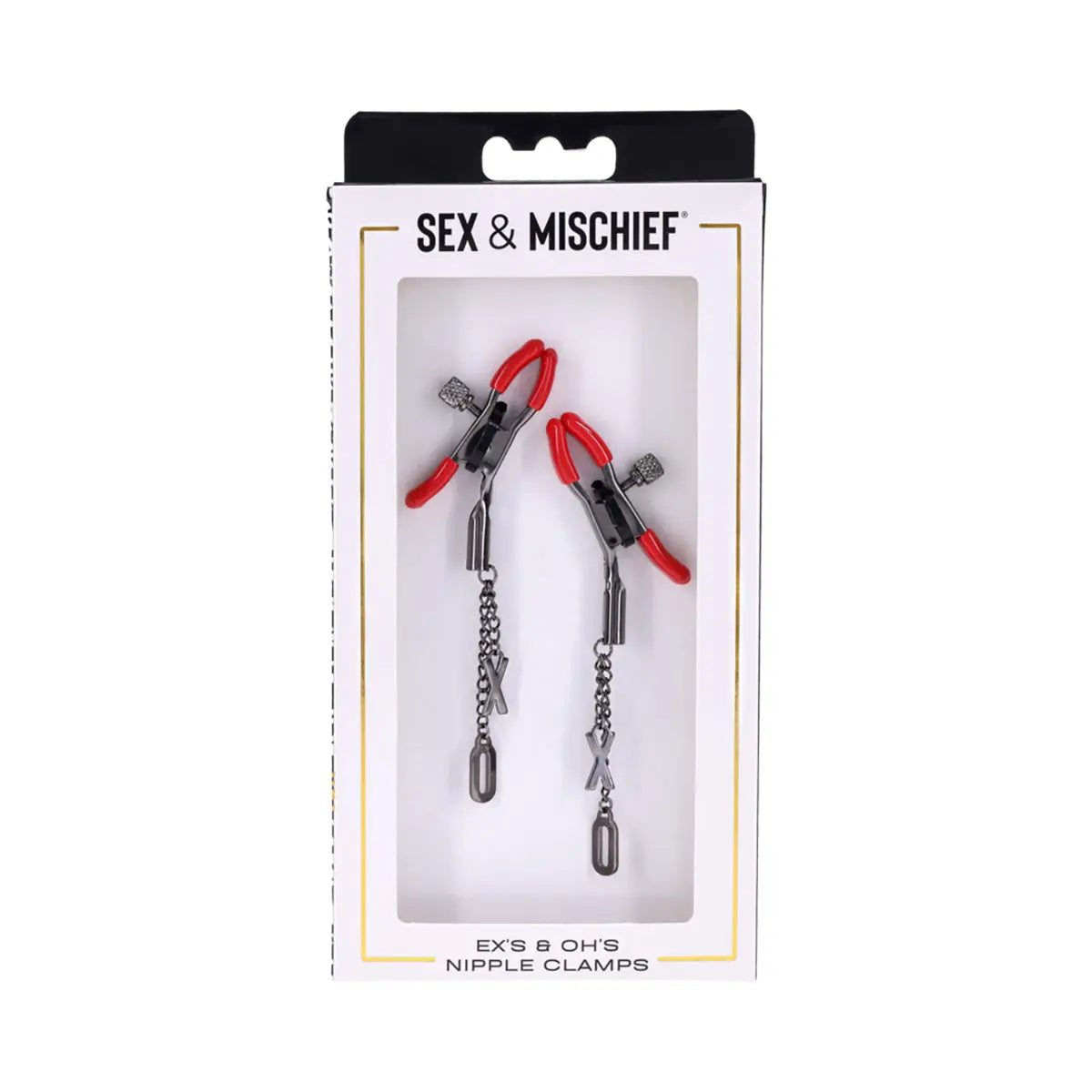 SS S&M Ex's & Oh's Nipple Clamps Sportsheets