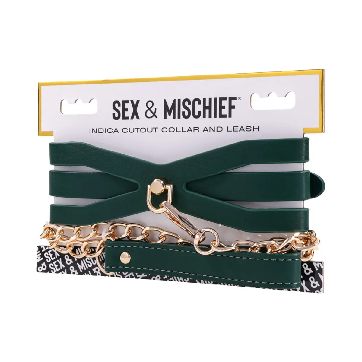 SS S&M Indica Cutout Collar and Leash Sportsheets