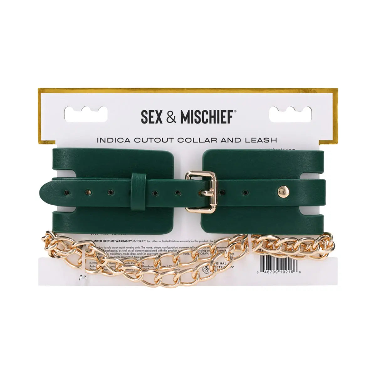 SS S&M Indica Cutout Collar and Leash Sportsheets