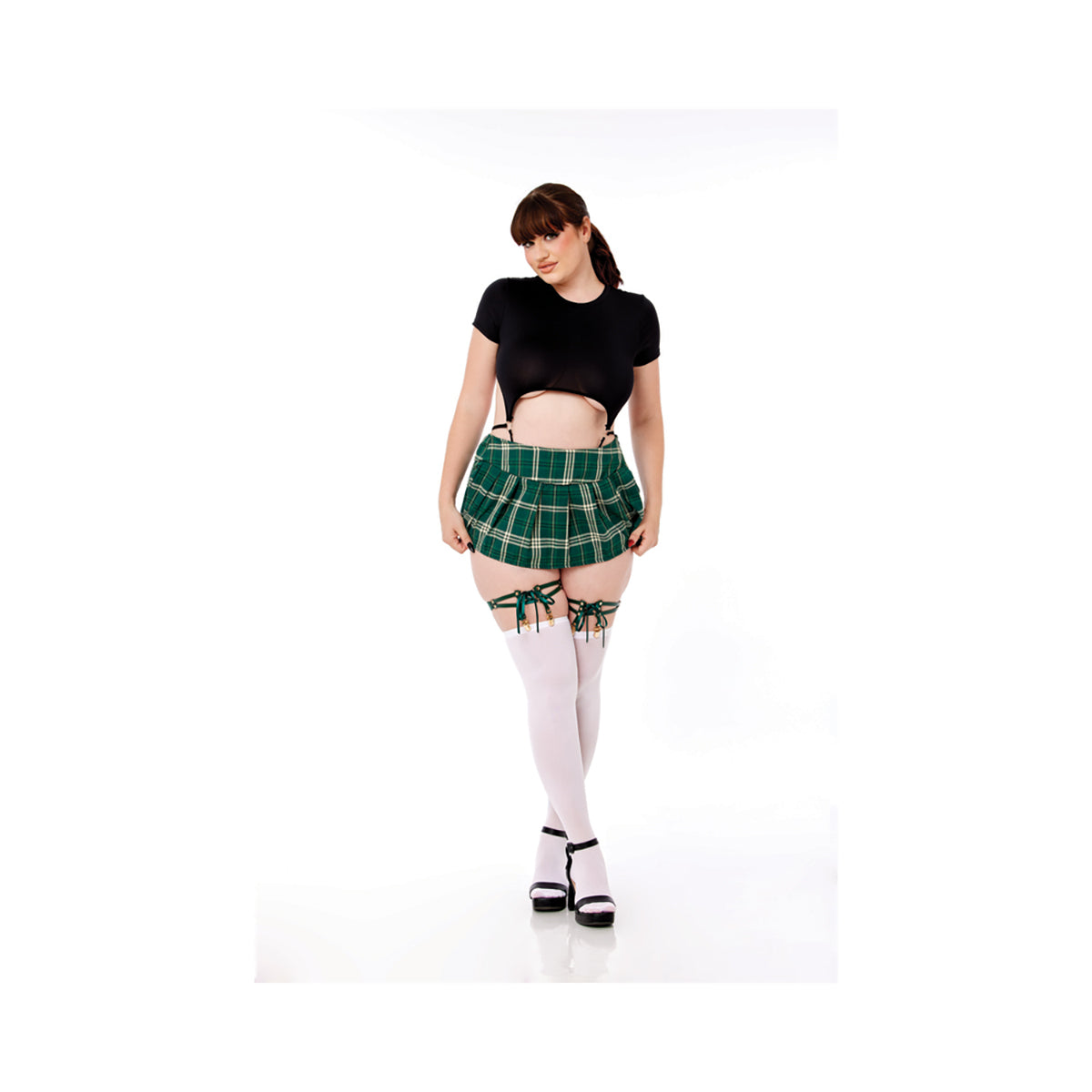 SS S&M Indica Laced Up Garters Sportsheets
