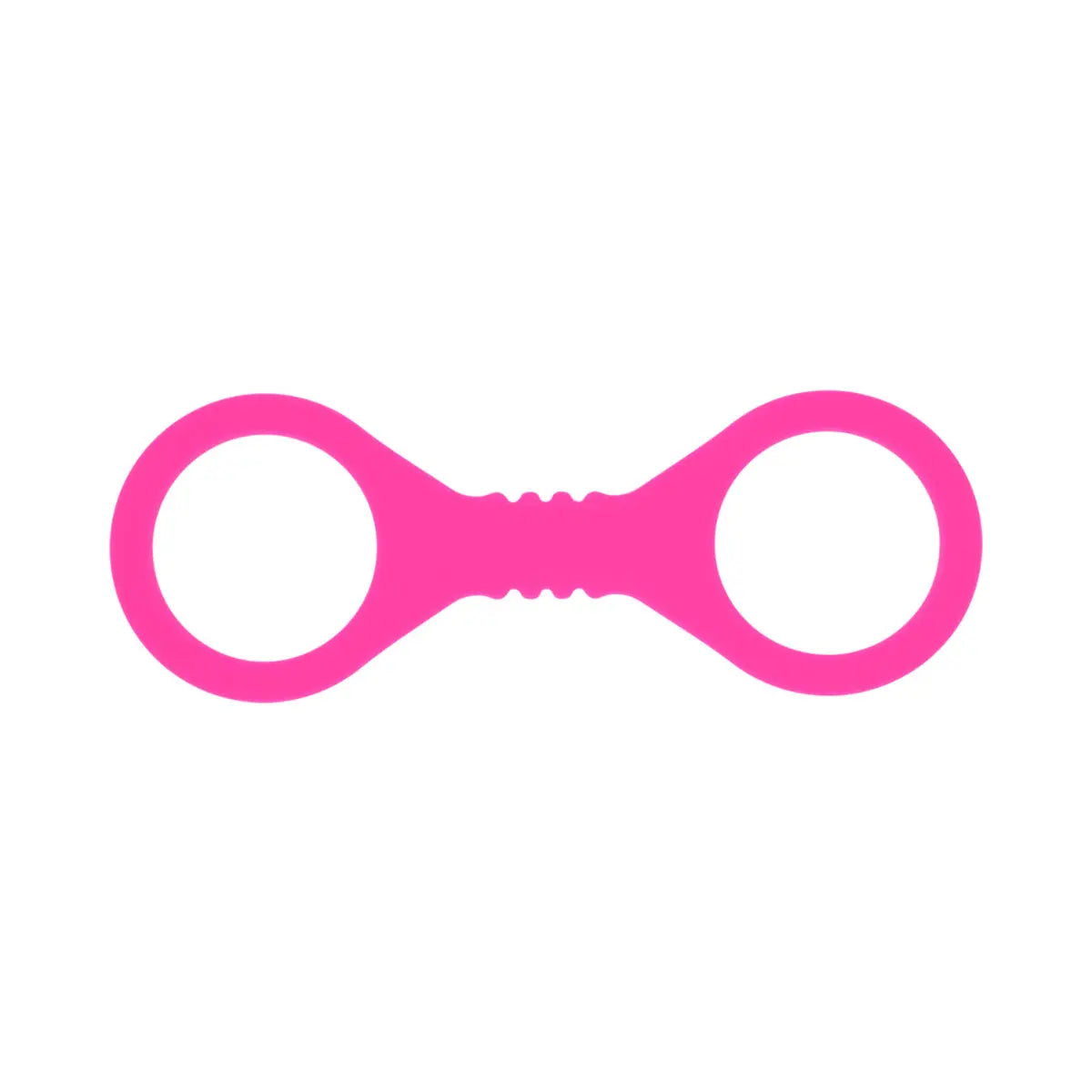 SS S&M Small Hot Pink Silicone Cuffs Sportsheets