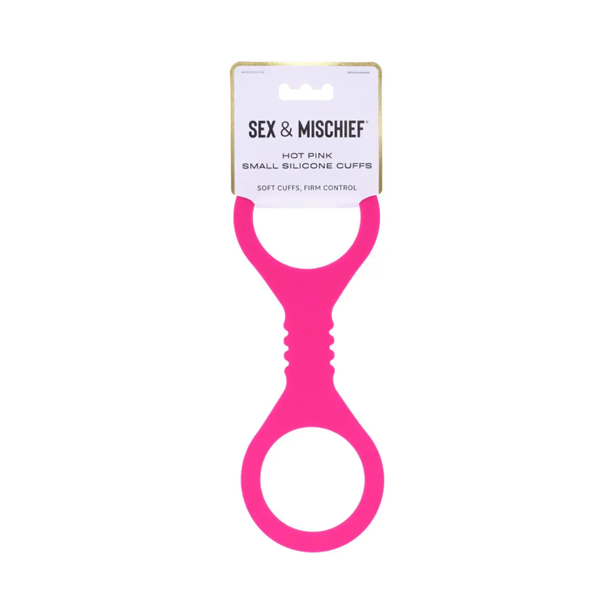 SS S&M Small Hot Pink Silicone Cuffs Sportsheets