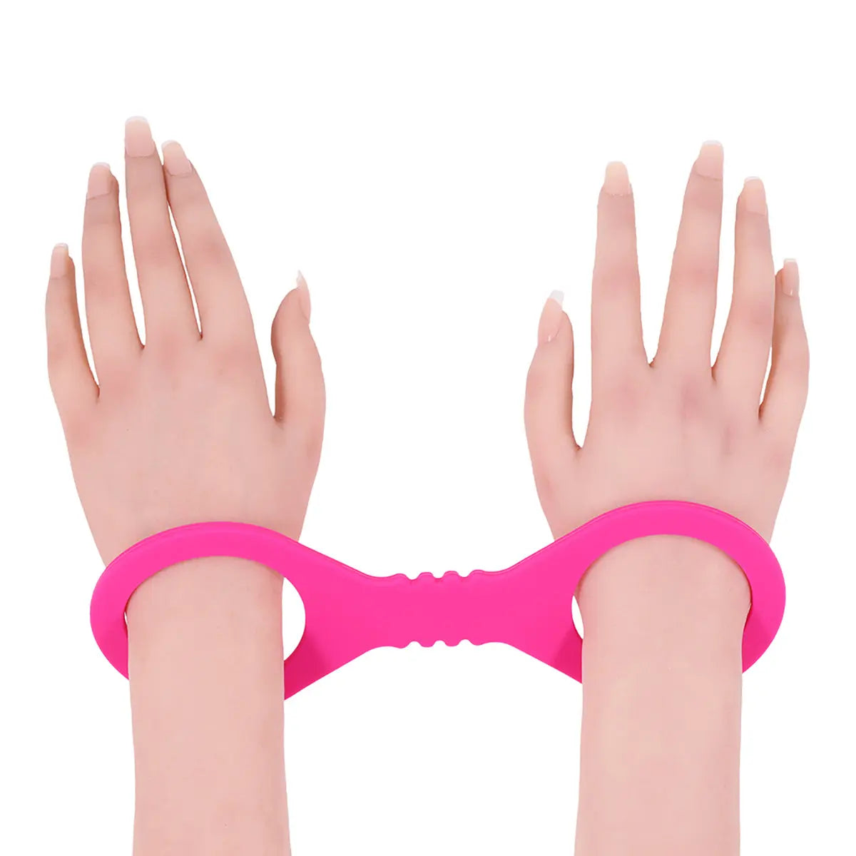 SS S&M Small Hot Pink Silicone Cuffs Sportsheets