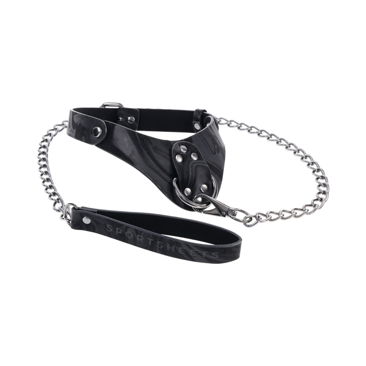 SS Velvet Noir Collar & Leash Sportsheets
