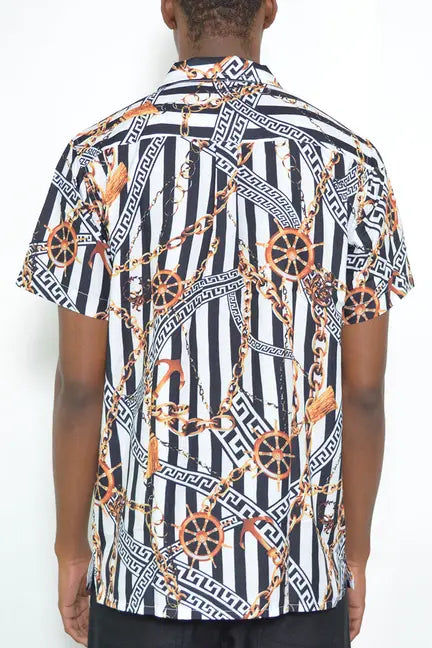 STATUS STRIPED SHORT SLEEVE SHIRT WEIV