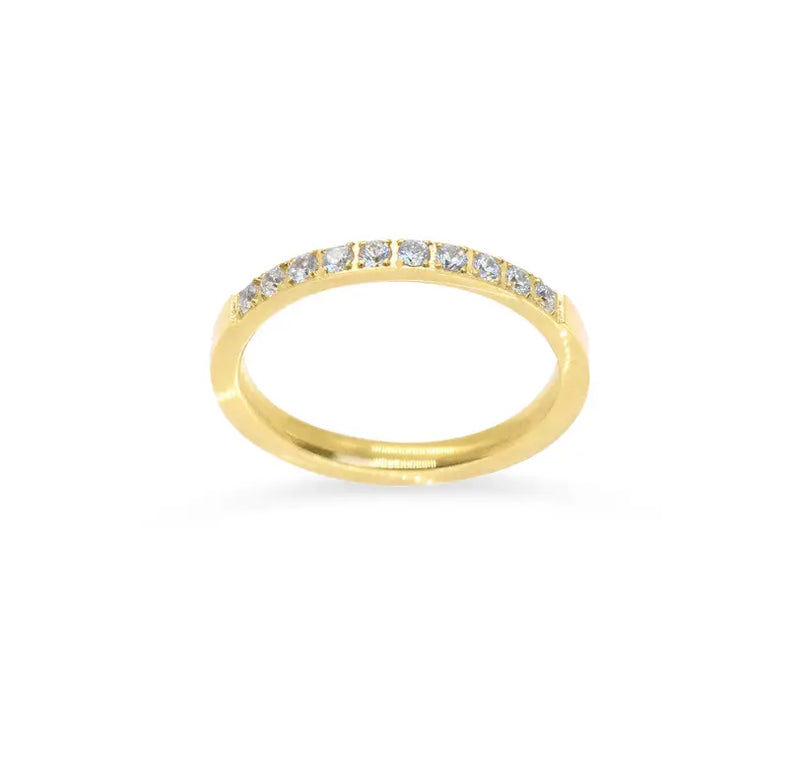 STELLA DAINTY GOLD ETERNITY RING Mai Desiree