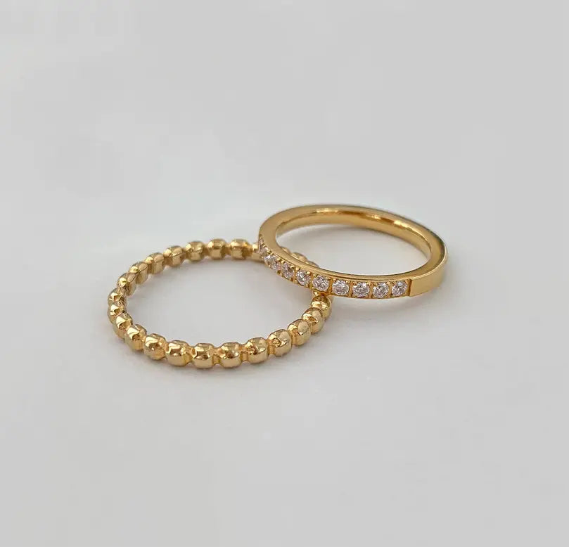STELLA DAINTY GOLD ETERNITY RING Mai Desiree