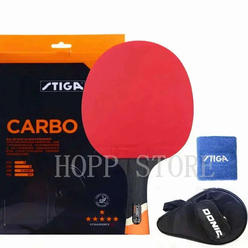 STIGA-6-Star-Racket-Offensive-Professional-Carbon-Pimples-In-Rubber-Original-Stiga-Table-Tennis-Rackets-Ping-Pong-Paddle-Bat-GreatEagleInc-334688787