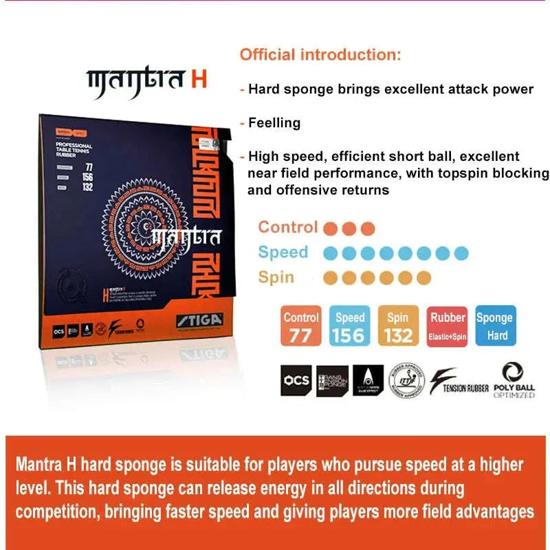 STIGA-MANTRA-M-H-S-Table-Tennis-Rubber-Fast-Speed-Spin-Semi-tacky-Pips-in-Ping-Pong-Rubber-with-Sponge-for-Offensive-Players-FreeDropship-335696117