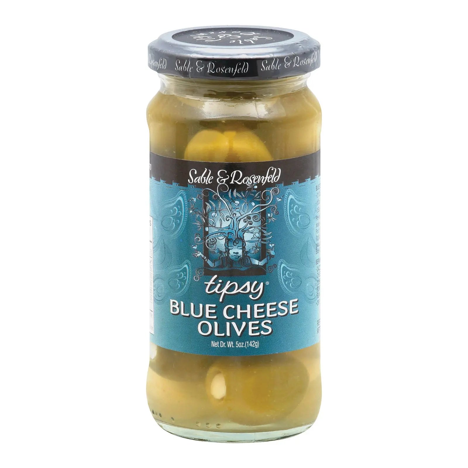 Sable And Rosenfeld Tipsy Olives - Blue Cheese - Case Of 6 - 5 Oz. Sable & Rosenfeld