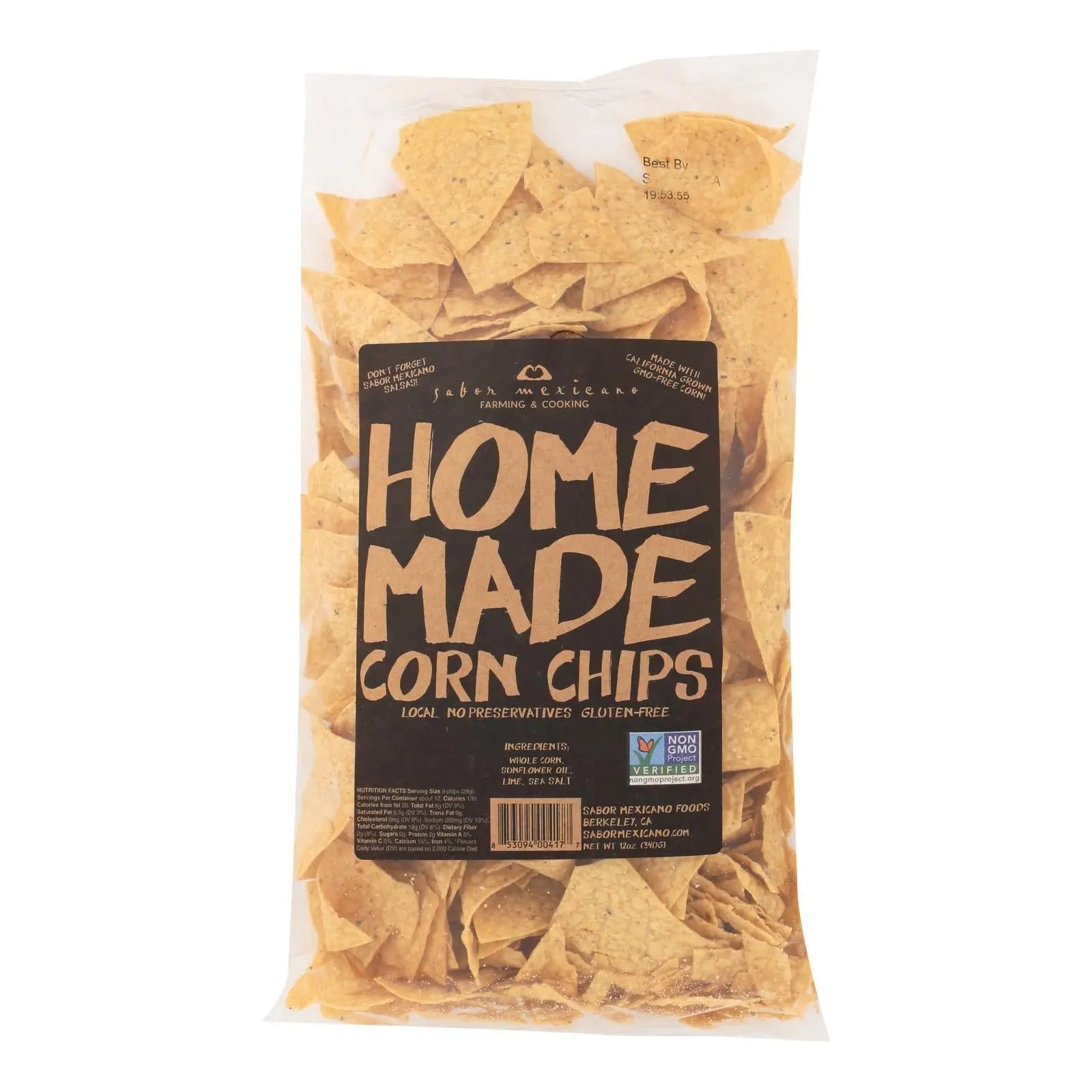 Sabor Mexicano - Chips Corn Original Handmade - Case Of 11-10 Ounces Sabor Mexicano
