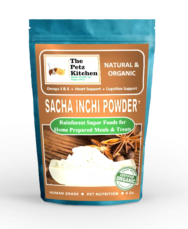 Sacha Inchi Omega 3 & 6 Digestive Support The Petz Kitchen- Organic & Human Grade Ingredients For Home Prepared Meals & Treats Organic Pet Systems