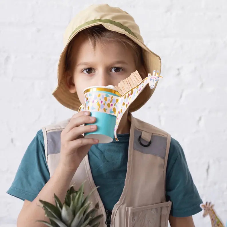 Safari Collection, Paper Cups with Giraffe Sleeves Ma Fête