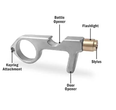 Safe Key Contact-Less LED Keychain Multi-Tool Flipo