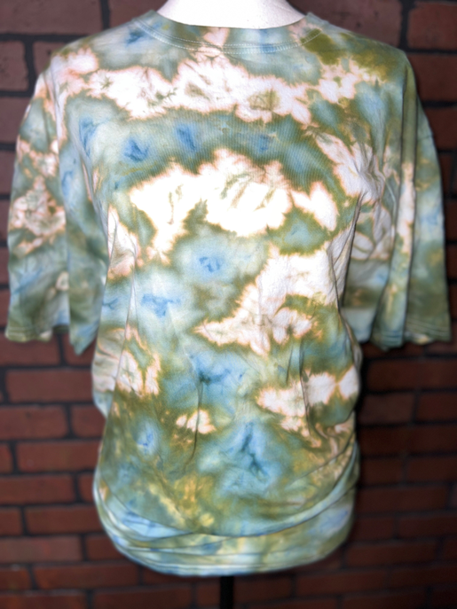 Sage Green Ice Dye Tie Dye Blank Tee The Blended Owl