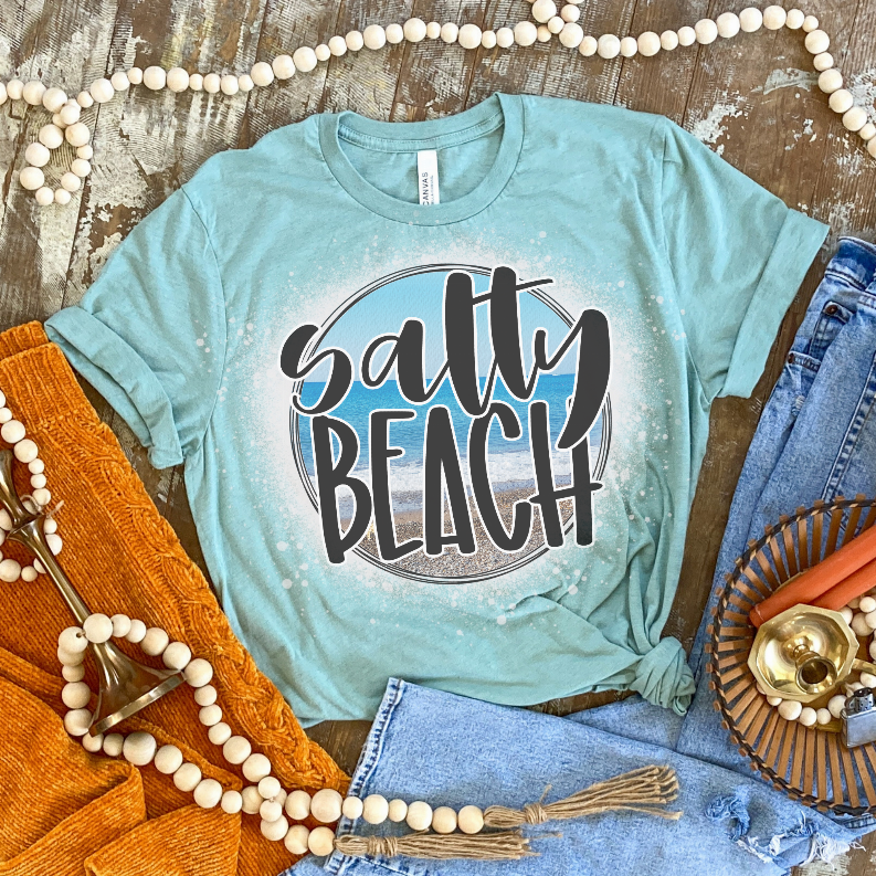 Salty Beach Bleached Shirt CK's Boutique