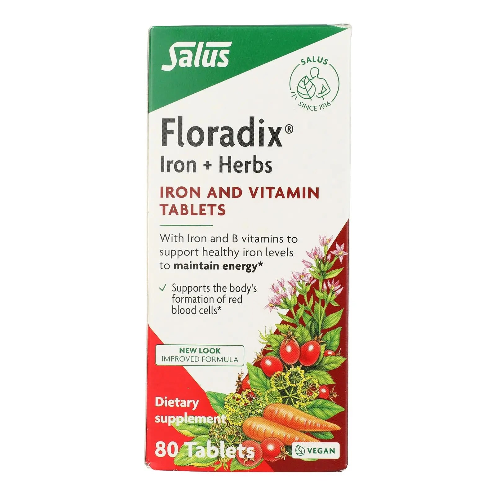 Salus - Floradix Iron+herbs - Ea Of 1-80 Tab - GreatEagleInc