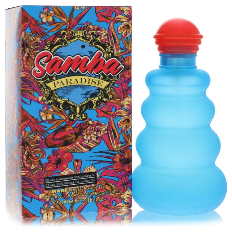 Samba  Samba Paradise by Samba Eau De Toilette Spray 3.3 oz for Men for Fragrances for Men Samba
