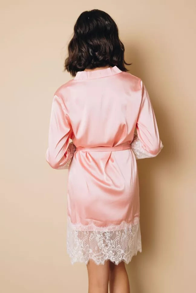 Satin Kimono Robe Stay Warm in Style