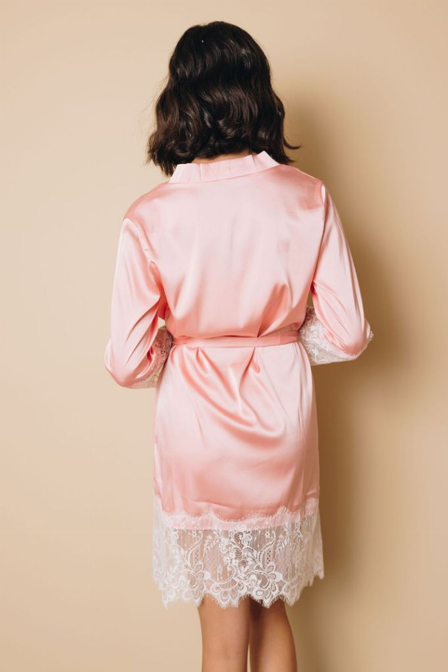 Satin Kimono Robe Stay Warm in Style