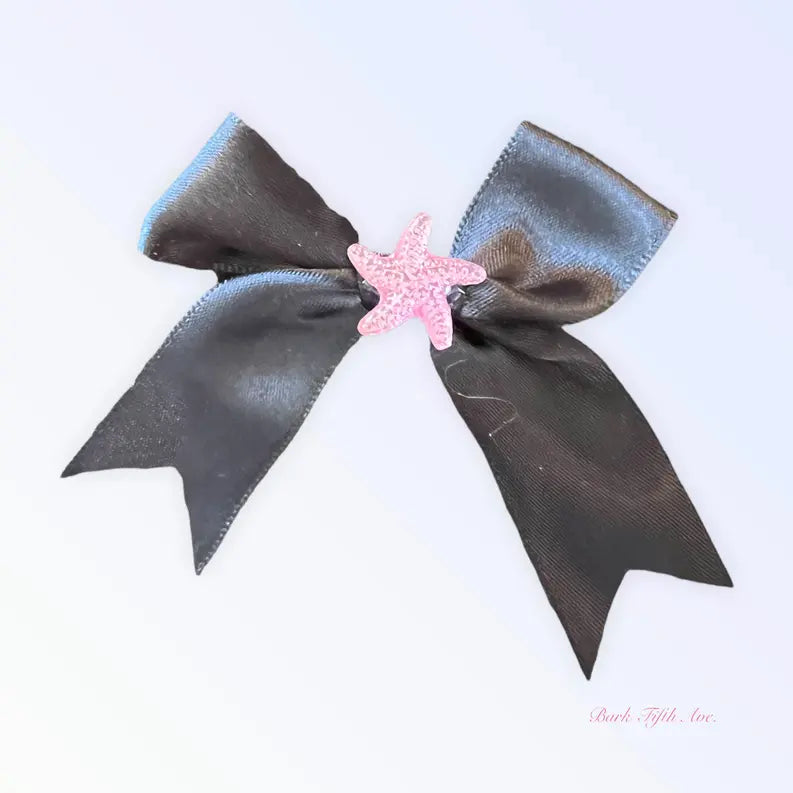 Satin Starfish Rhinestone Hair Clip Bark Fifth Avenue