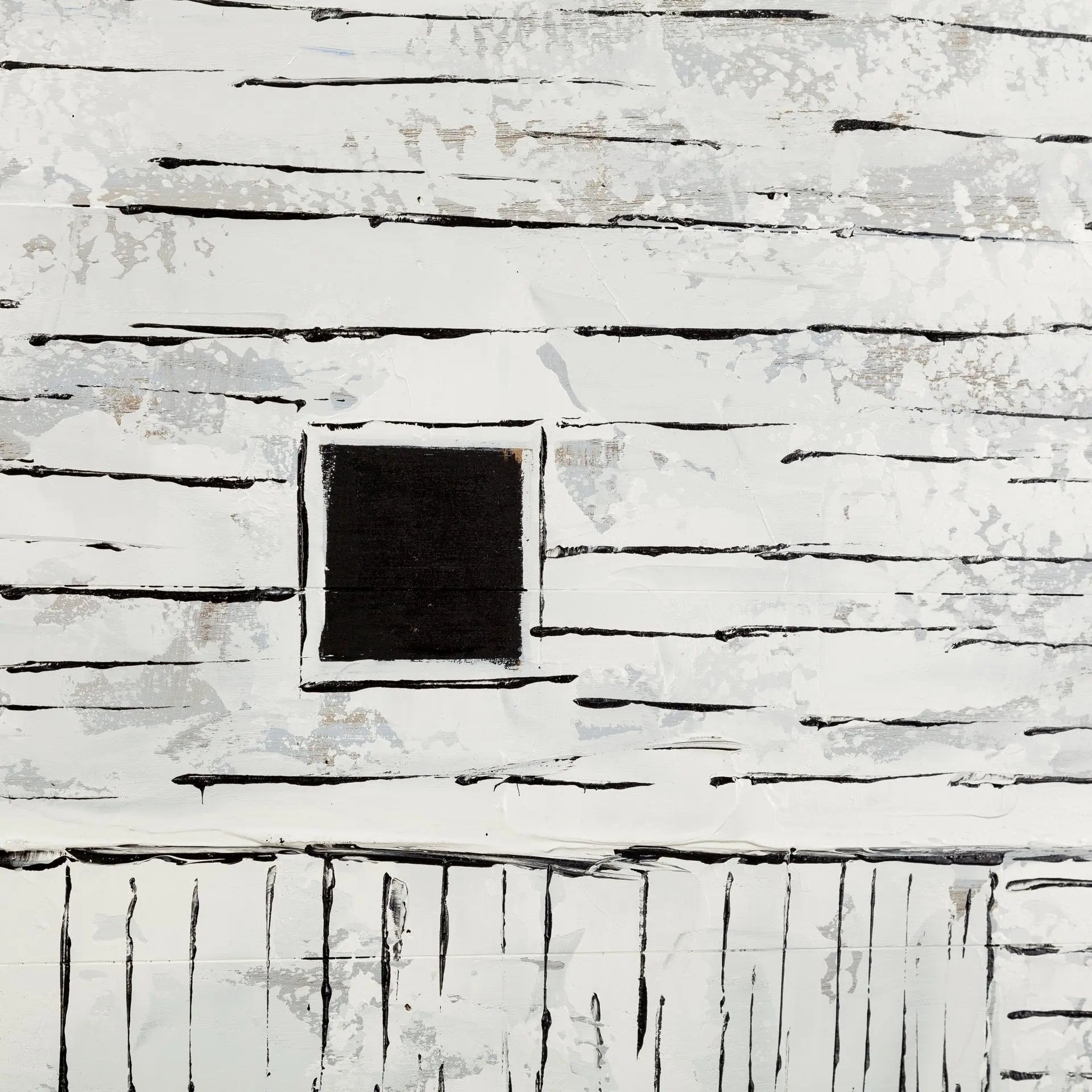 Sawmill Creek 42x62 Farmhouse White Barn Original Hand Painted on Wood Oil Painting Unframed Wall Art Homeroots Home Decor