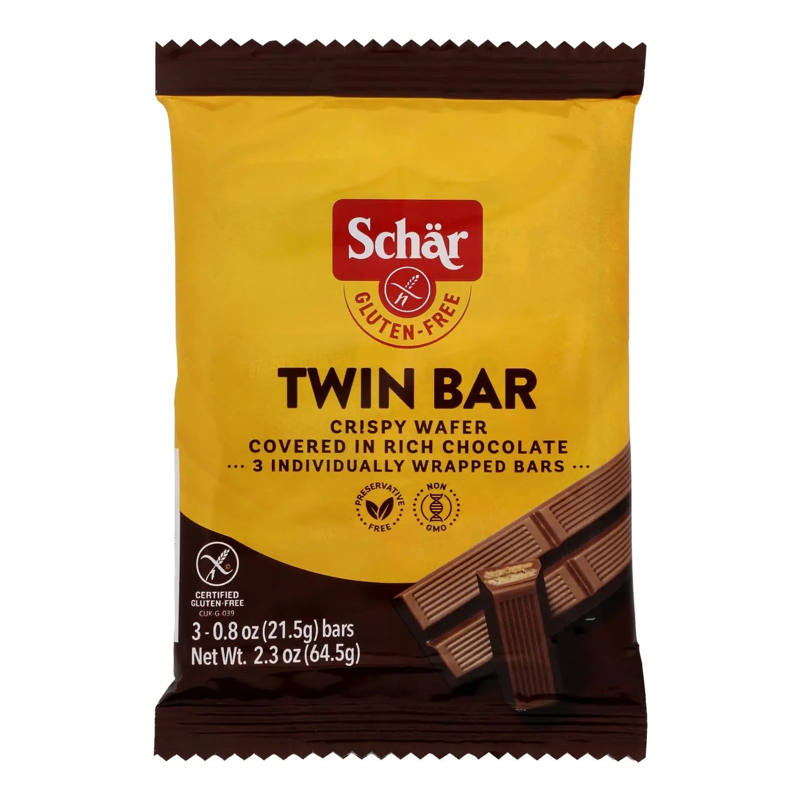 Schar - Bars Twin Bars Gl - Case Of 14 - 2.3 Oz Schar
