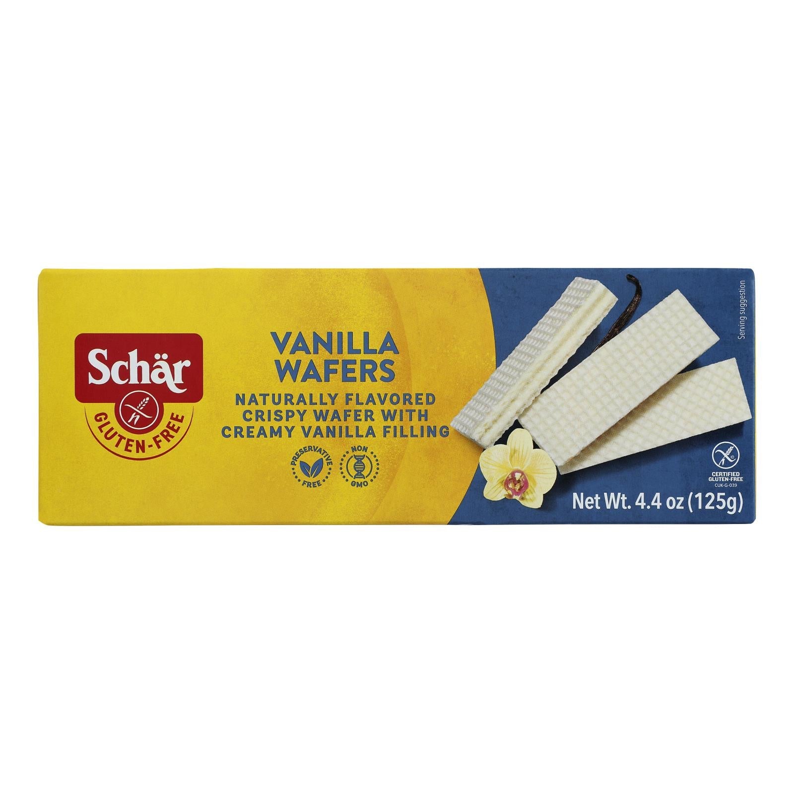 Schar Vanilla Wafers Gluten Free - Case Of 12 - 4.4 Oz. Schar