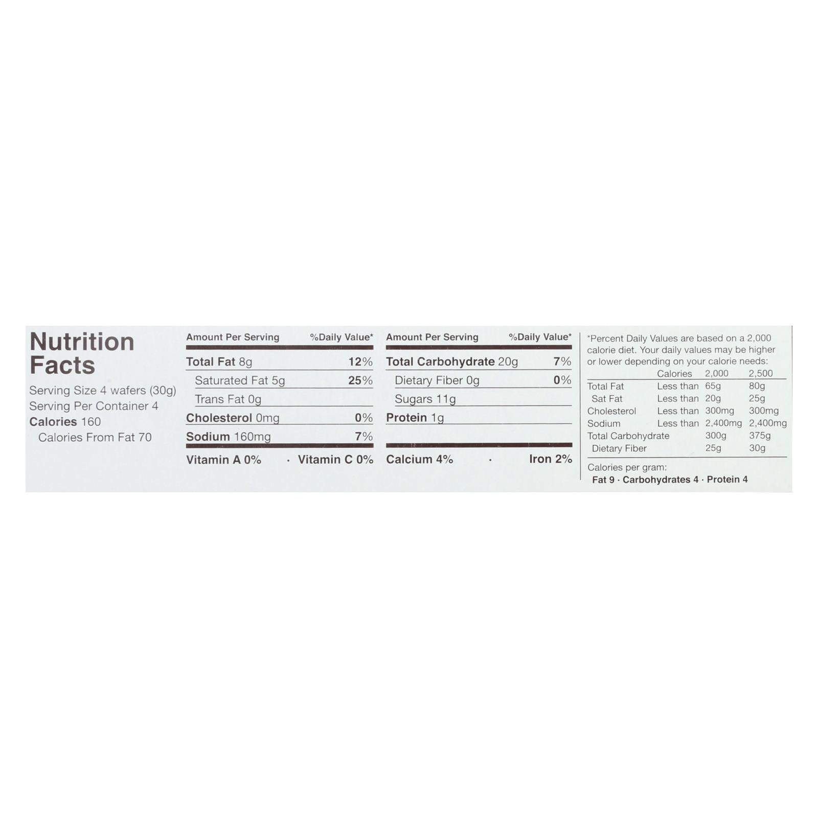Schar Vanilla Wafers Gluten Free - Case Of 12 - 4.4 Oz. Schar