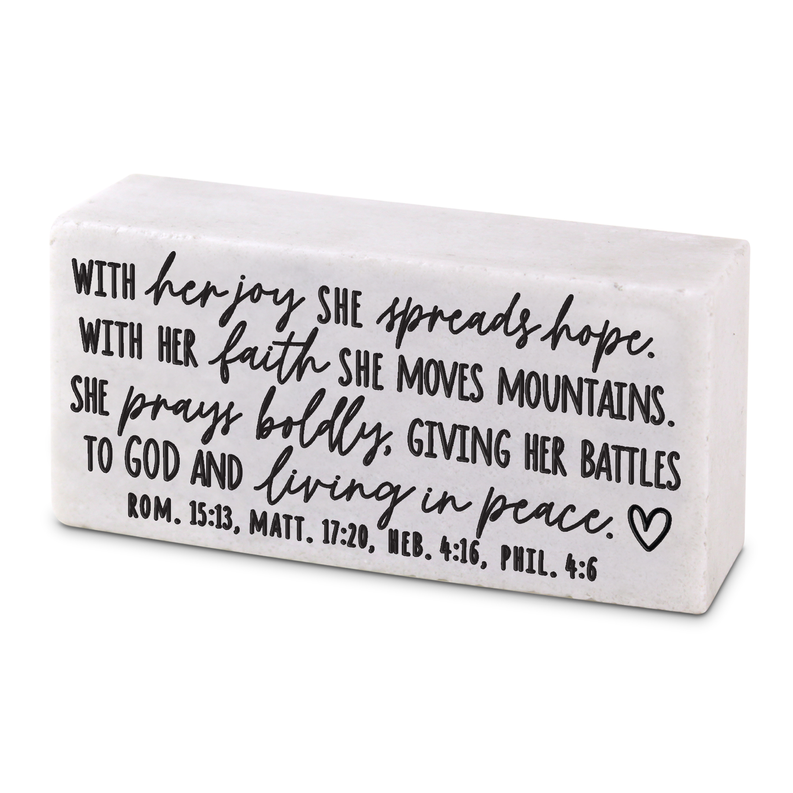 Scripture Block She Spreads Hope Dicksons Inc
