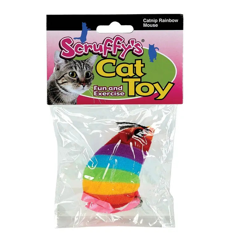 Scruffy's Catnip Rainbow Mouse Scruffy's