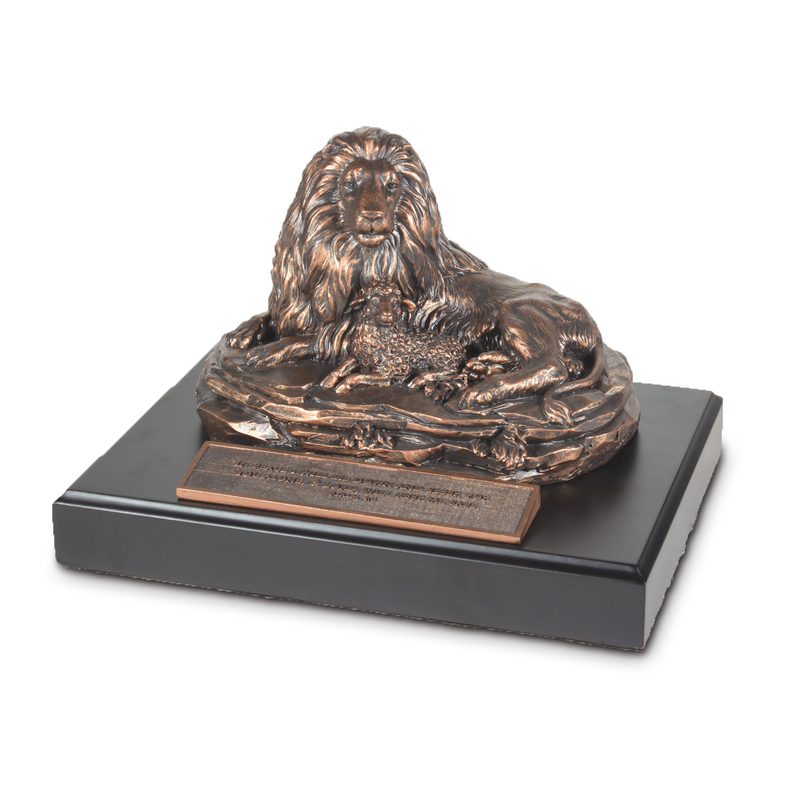 Sculpture Moments Of Faith Lion & Lamb Dicksons Inc