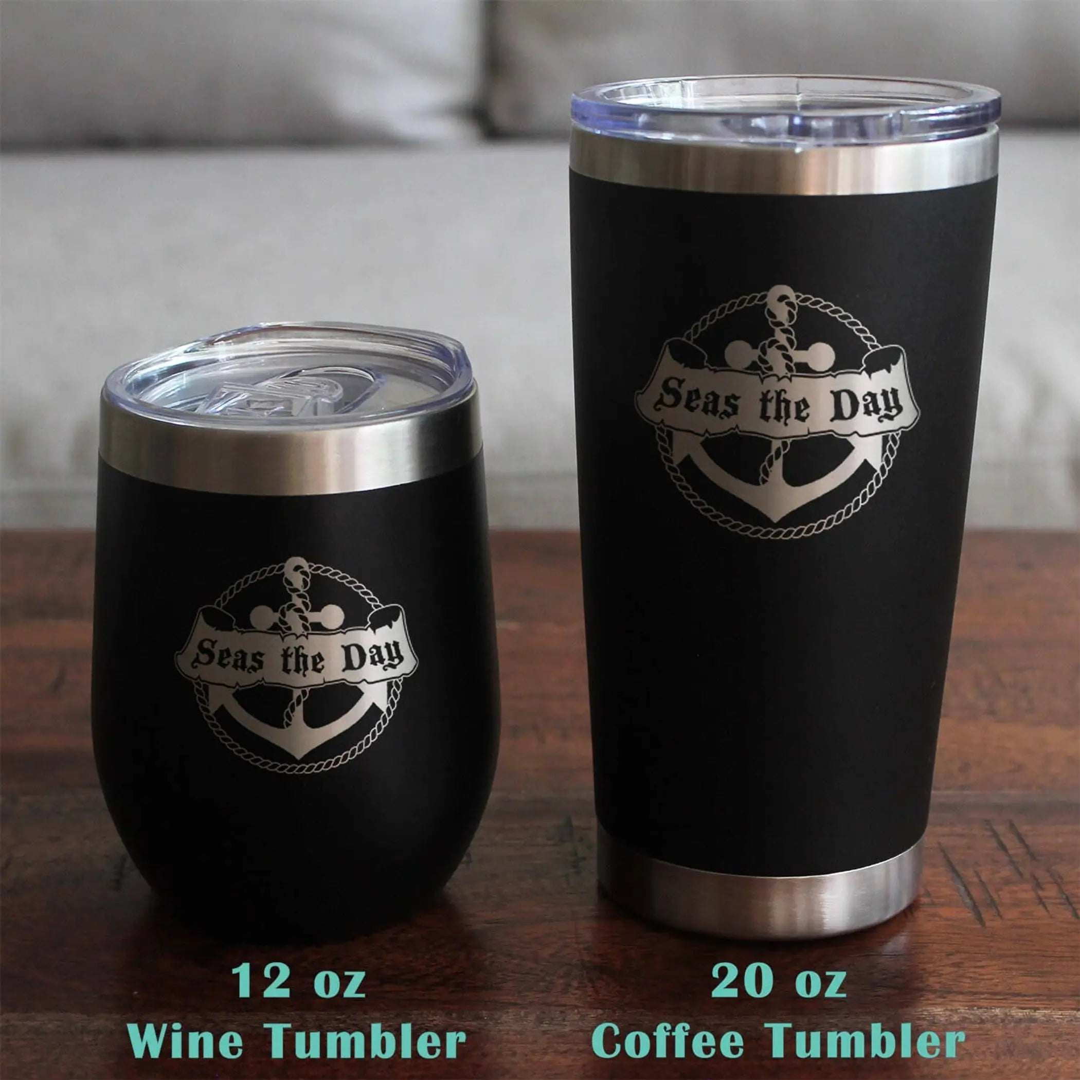 Seas the Day Beer Can Pint Glass - Ocean Beach Gifts Bevvee