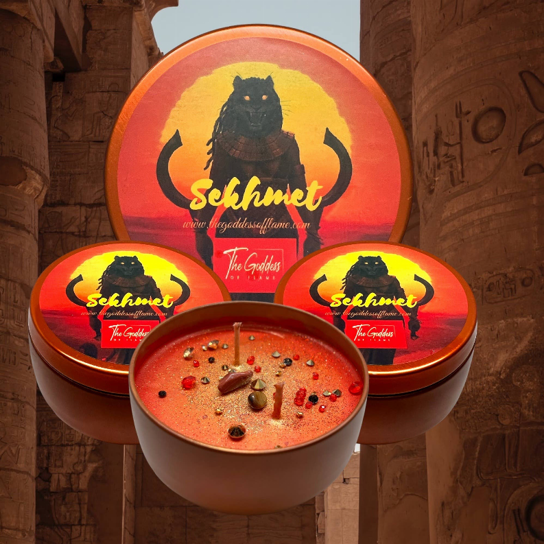 Sekhmet Spiritual Offering Candle for Protection and Healing The Goddess of Flame