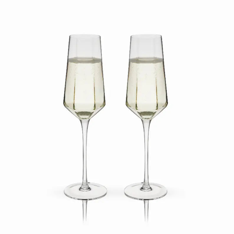 Seneca Stemmed Champagne Flute by Viski True Brands