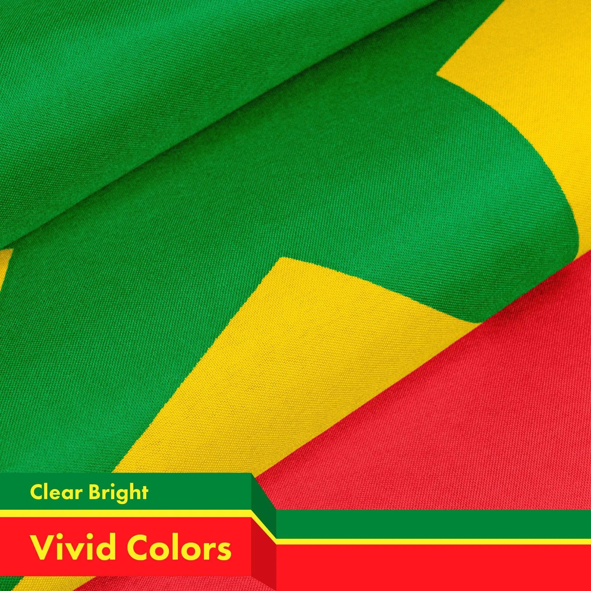 Senegal Senegalese Flag 3x5 Ft 2-Pack 150D Printed Polyester By G128 G128